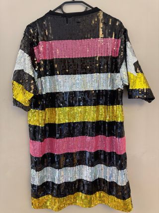 Vestido lentejuelas estrellas mujer