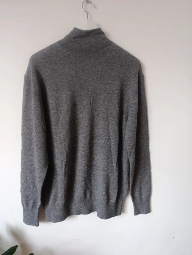 Jersey/chaqueta de  cuello alto gris