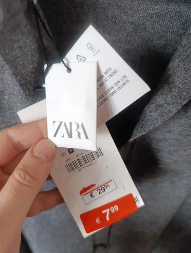 Jersey/chaqueta de  cuello alto gris