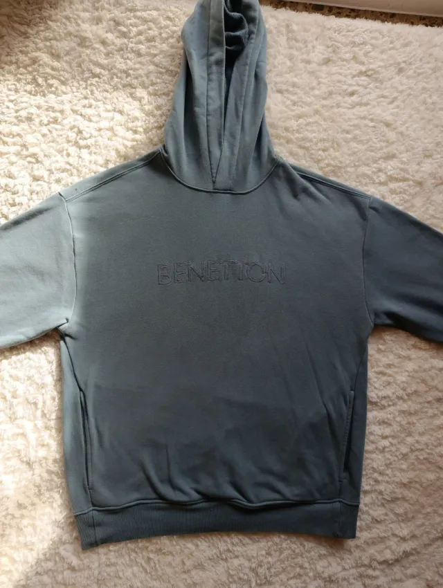 Sudadera Benetton Verde Hombre