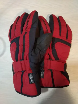 Guantes de Nieve Salomon Rojos y Negros talla M