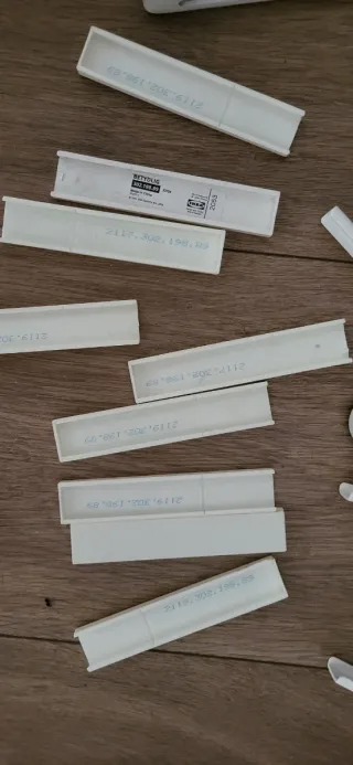 3 Barras Cortina Metal/Plástico Miden 2 m. A 3,90m