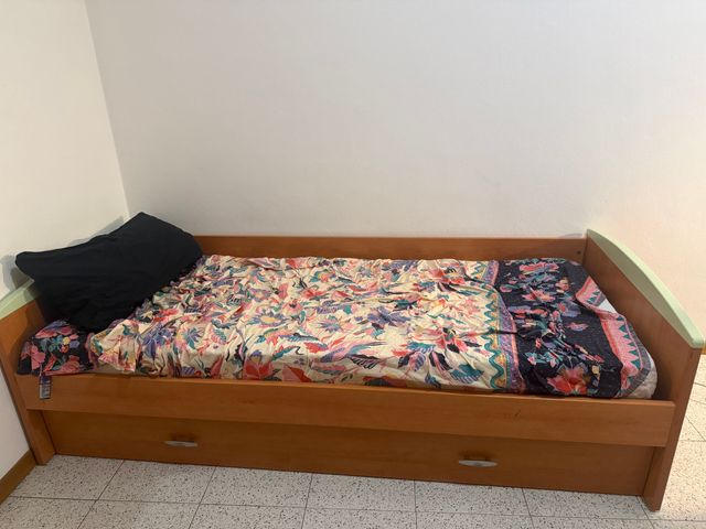 Letto singolo con cassetto