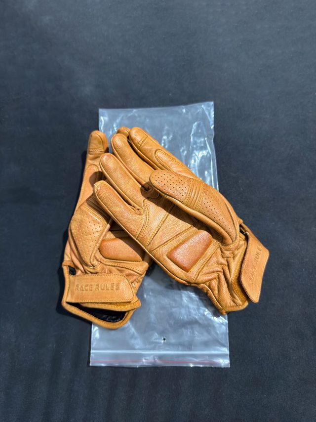 Guantes de moto cuero talla L/9 Nuevos