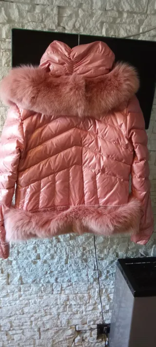 Giubbino donna John Galliano  rosa con pelliccia