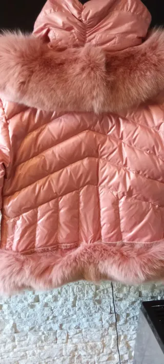 Giubbino donna John Galliano  rosa con pelliccia