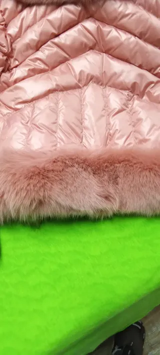 Giubbino donna John Galliano  rosa con pelliccia