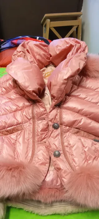 Giubbino donna John Galliano  rosa con pelliccia