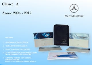 Mercedes Classe A 2004-12 manuali uso e custodia