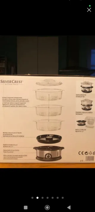 Cocedor Vapor Eléctrico SilverCrest