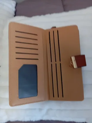 Cartera Billetera Mujer Hoja Dorada,sin usar,compl