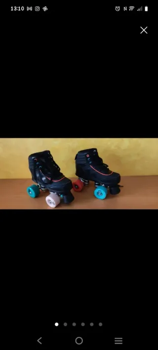 Patines de ruedas negros