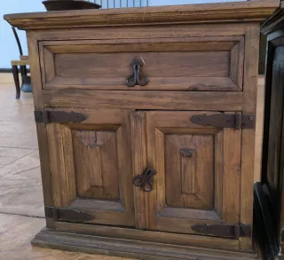 Mesitas de noche estilo mexicano madera