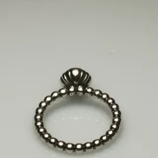 Anillo Pandora Plata 925 Piedra Verde T52