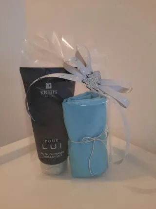 Set gel doccia uomo Kiotis + asciugamano