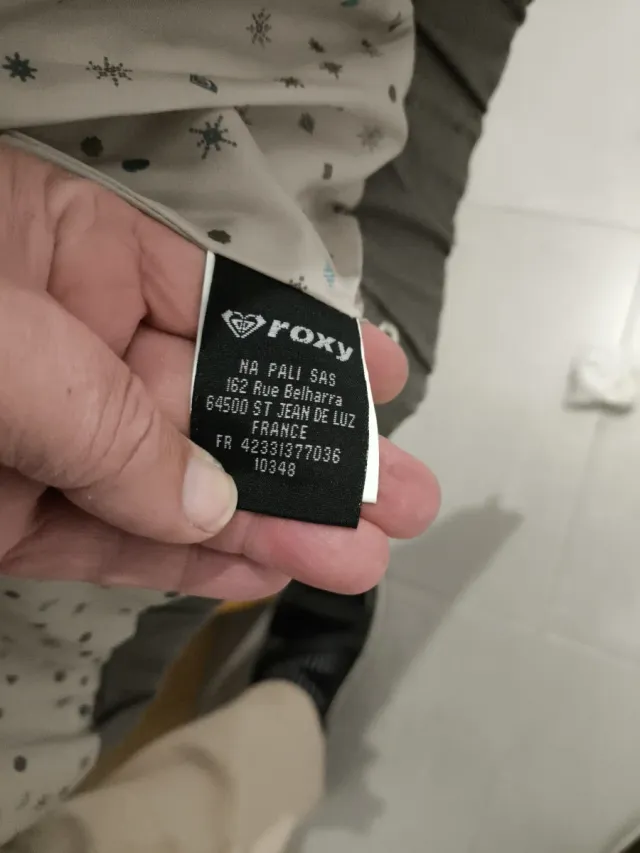 Chaleco acolchado Roxy gris invierno