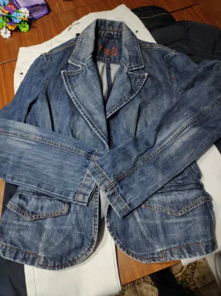 Cazadora vaquera azul
