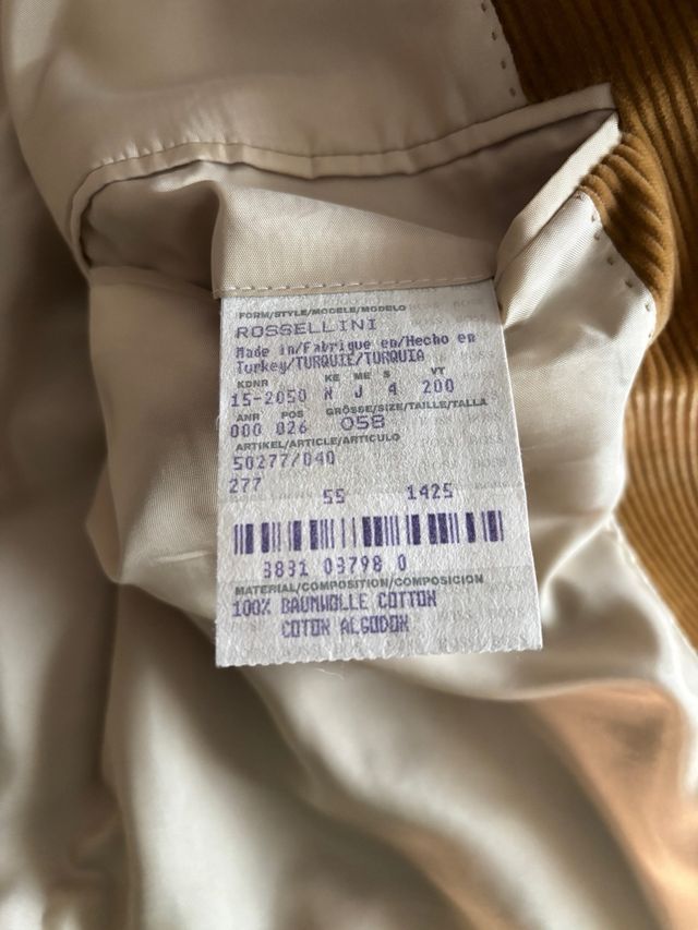 Americana Hugo Boss Pana Marrón