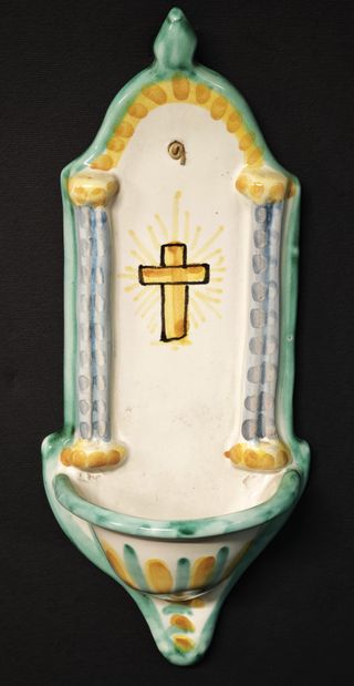 Acquasantiere in cermica vietrese anni ‘90