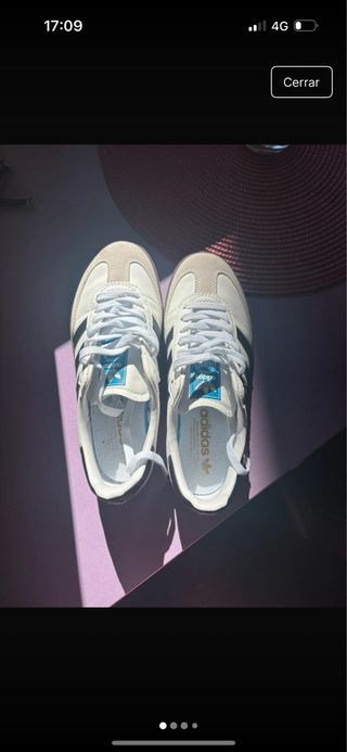 Zapatillas Adidas Samba Beige/Blanco