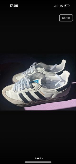 Zapatillas Adidas Samba Beige/Blanco
