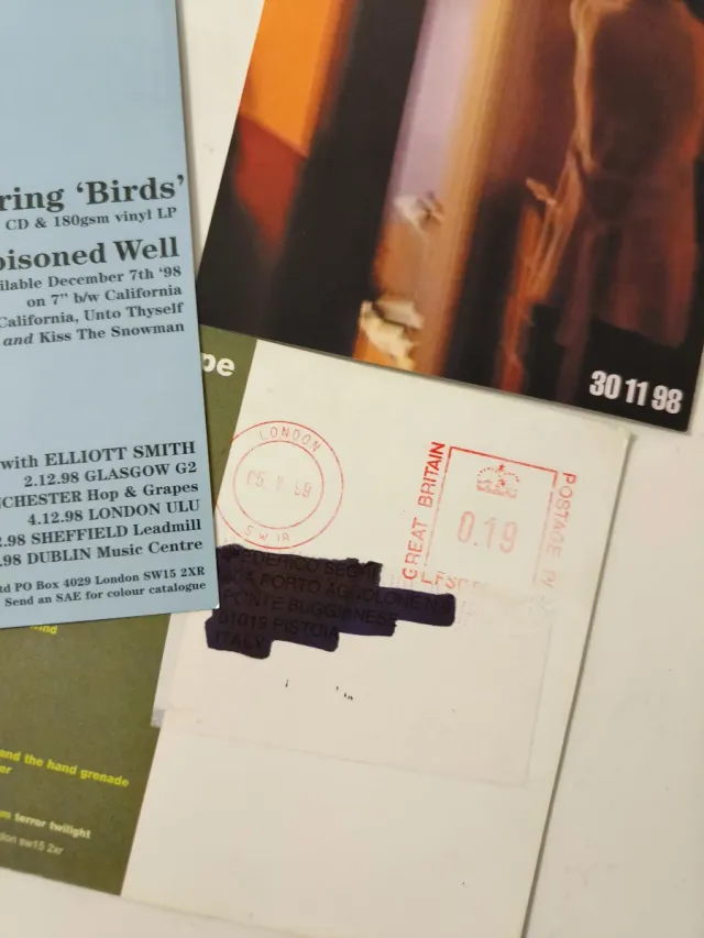 Set 3 cartoline Pavement, Sebadoh, Elliott Smith