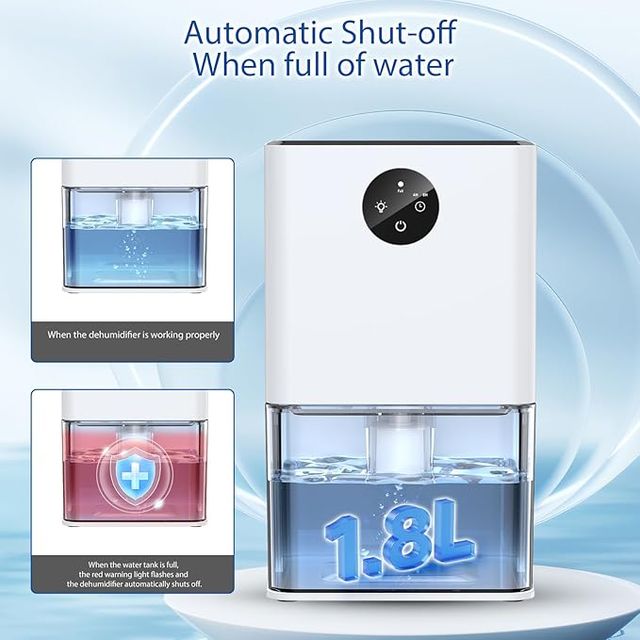 Deshumidificador Blanco y Azul