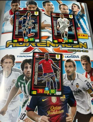 Lote 3 cromos firmados Panini Adrenalyn XL 19-20