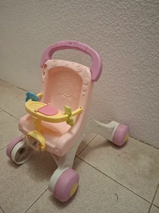 Andador para bebé rosa