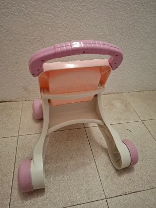 Andador para bebé rosa