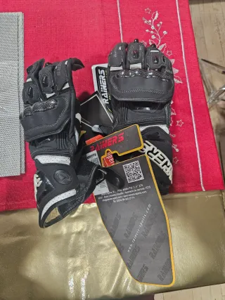 Guantes Moto Piel Rainers VRC4-N Canguro Talla M