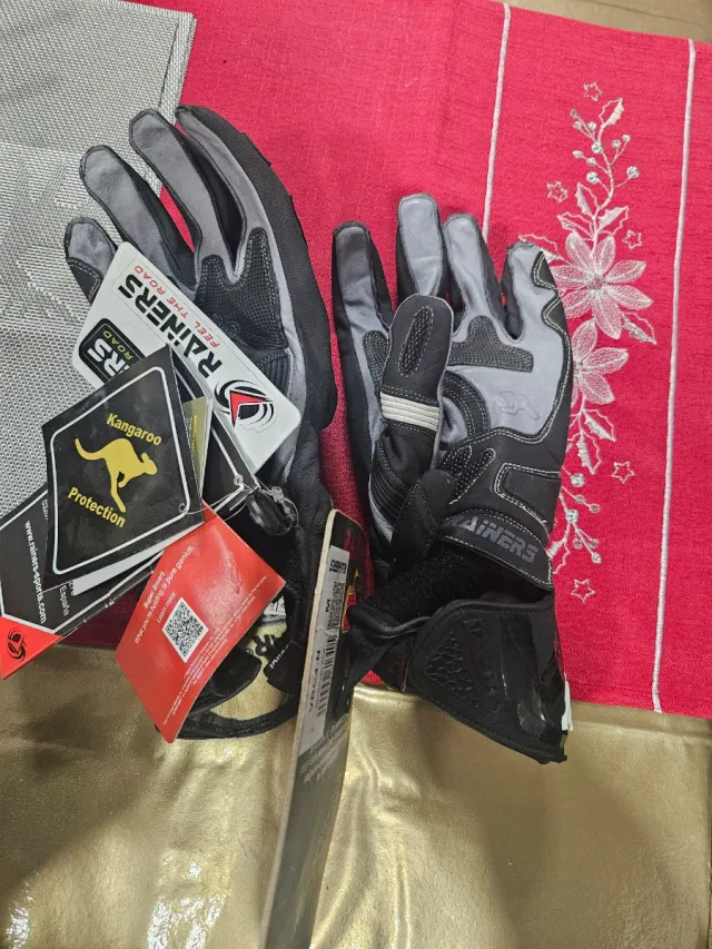 Guantes Moto Piel Rainers VRC4-N Canguro Talla M