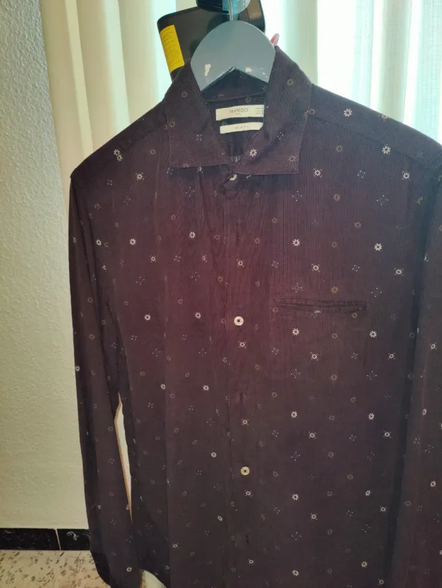 Camisa micropana Mango Talla M