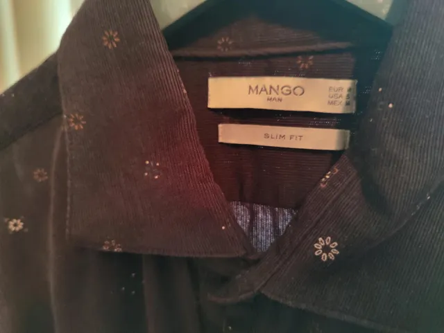 Camisa micropana Mango Talla M