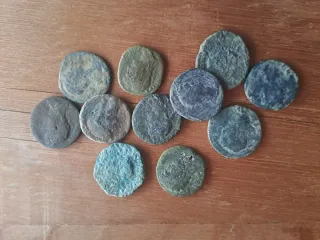 11 Antiche Monete Romane Ases