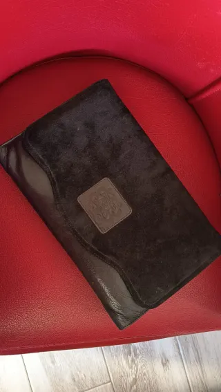 Bolso Piel y Ante Negro