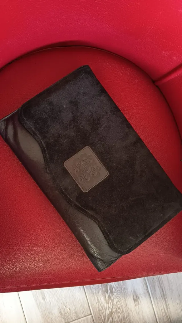 Bolso Piel y Ante Negro