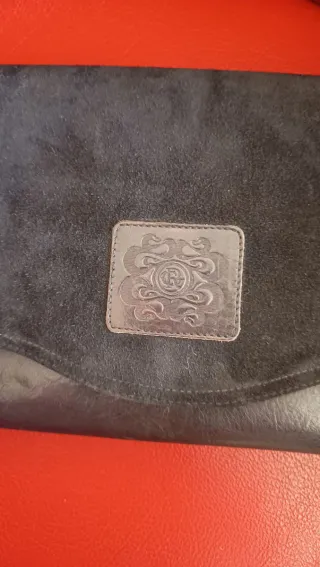 Bolso Piel y Ante Negro