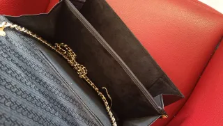 Bolso Piel y Ante Negro