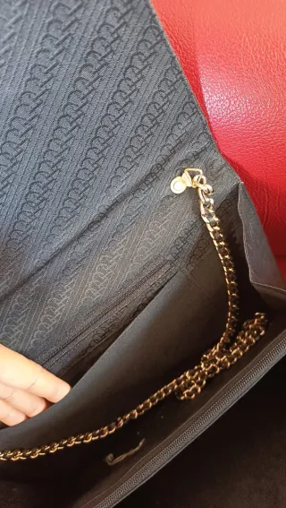 Bolso Piel y Ante Negro