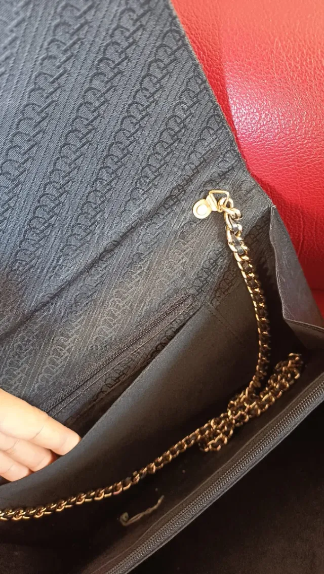 Bolso Piel y Ante Negro