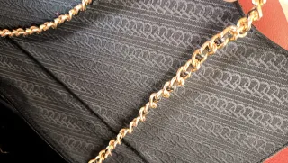 Bolso Piel y Ante Negro