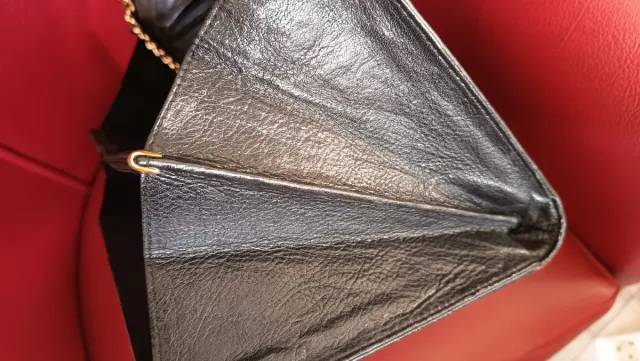 Bolso Piel y Ante Negro