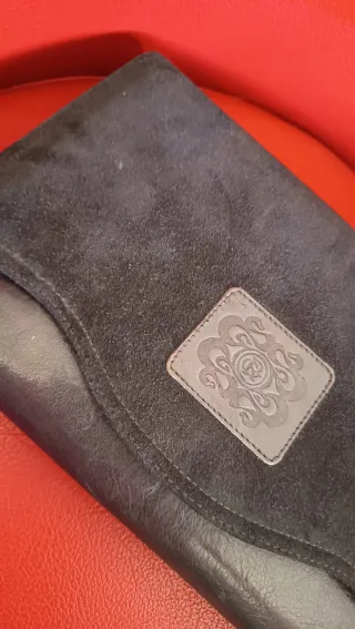 Bolso Piel y Ante Negro