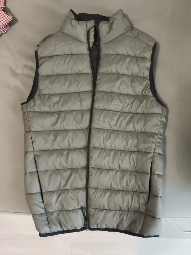 Chaleco acolchado verde chico