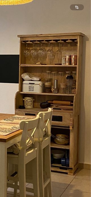 Mueble Bar Industrial Madera y Metal