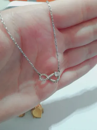 Collar plata con infinito