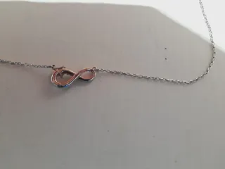 Collar plata con infinito