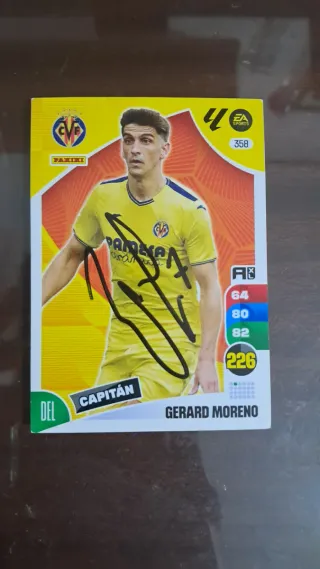 Cromo Gerard Moreno firmado Panini EA Sports
