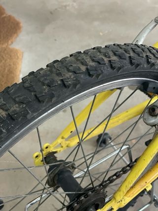 Bicicleta Decathlon Amarilla Infantil